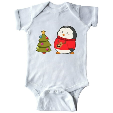 

Inktastic Penguin Ugly Christmas Sweater Gift Baby Boy or Baby Girl Bodysuit
