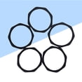 thumbnail image 2 of 5pcs Microphone Anti fall Anti slip Sleeve Holder Stand Roller Mic Protection Rings (Black), 2 of 8