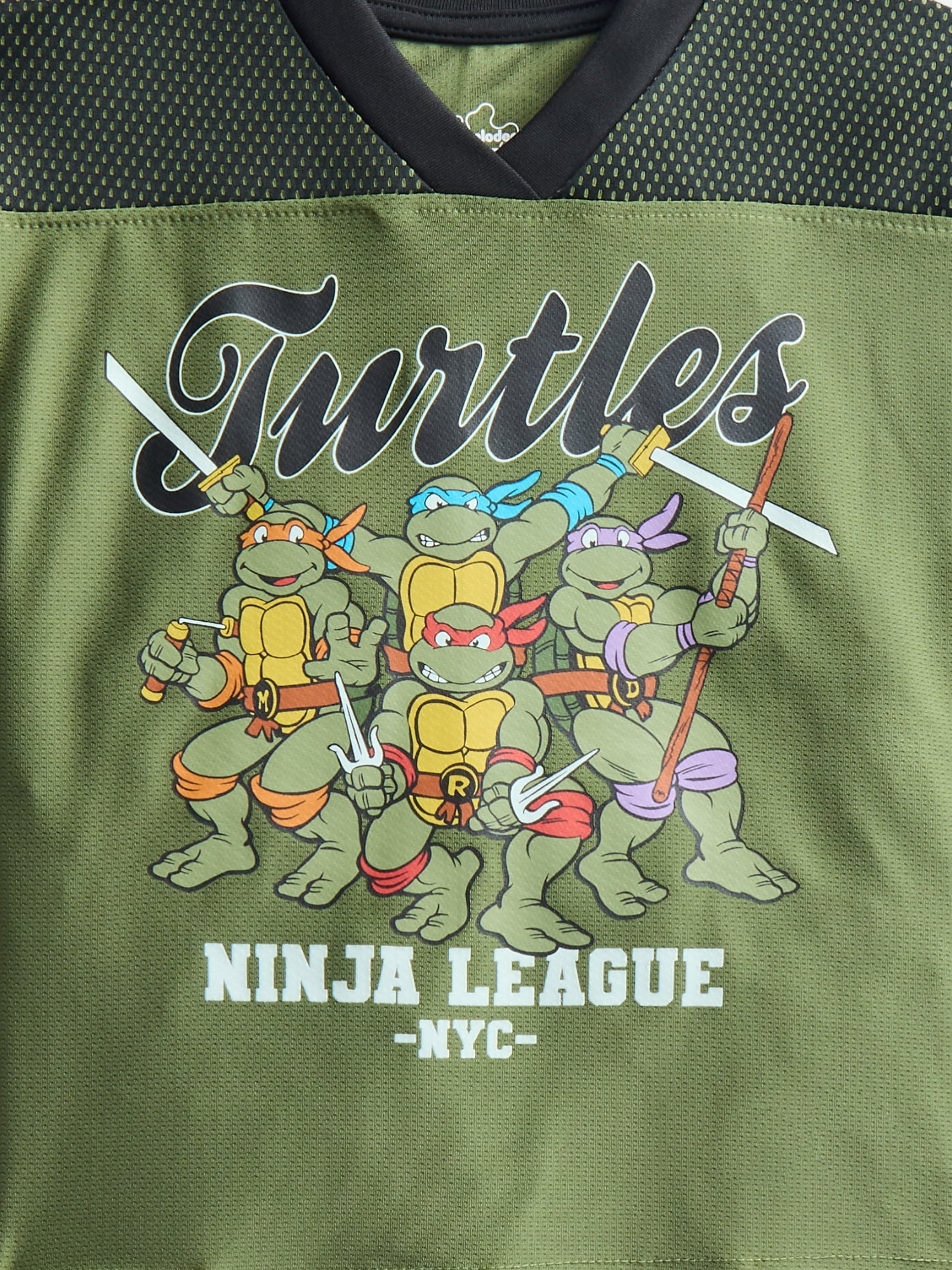 Teenage Mutant Ninja Turtles Toddler Boys' Front Back Graphic Tee and Shorts Set, 2-Piece, Sizes 12M-5T