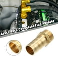 thumbnail image 2 of Unique Bargains 1 Pcs 14mm 3/8' BSP Hose Barb Tail Male Thread Adapter Brass Hose Socket Compression Fittings, 2 of 7