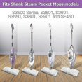thumbnail image 2 of 4 PCS Replacement Steam Mop Pads for Shark Steam Mop Pads Compatible with S3500 Series S3550 S3901 S3601 S3501, 2 of 5
