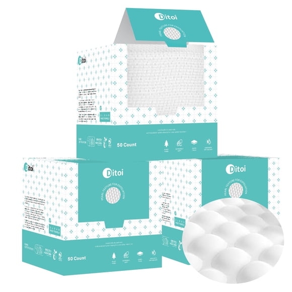 Toallas faciales desechables Ditoi ultra gruesas de 10 x 12 cm, 150 unidades