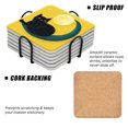 for Cat Stylish Ceramic Coasters for Drinks with Holder,Set of 4