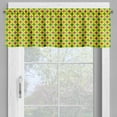 thumbnail image 2 of Ambesonne Mardi Gras Valance Pack of 2, Retro Pattern Stars, 54"X18", Purple Fern Green Yellow, 2 of 5