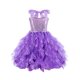 thumbnail image 2 of Odeerbi Niñas Verano Sparkly Lentejuelas Princesa Vestido Tul Tiered Vestido Fiesta Satén Halter Vestido Vestido Sin Mangas, 2 of 4