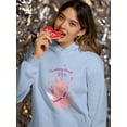 thumbnail image 2 of Thinking About You, Cupig Hoodie Women -Smartprints Designs, Female 5X-Large, 2 of 4