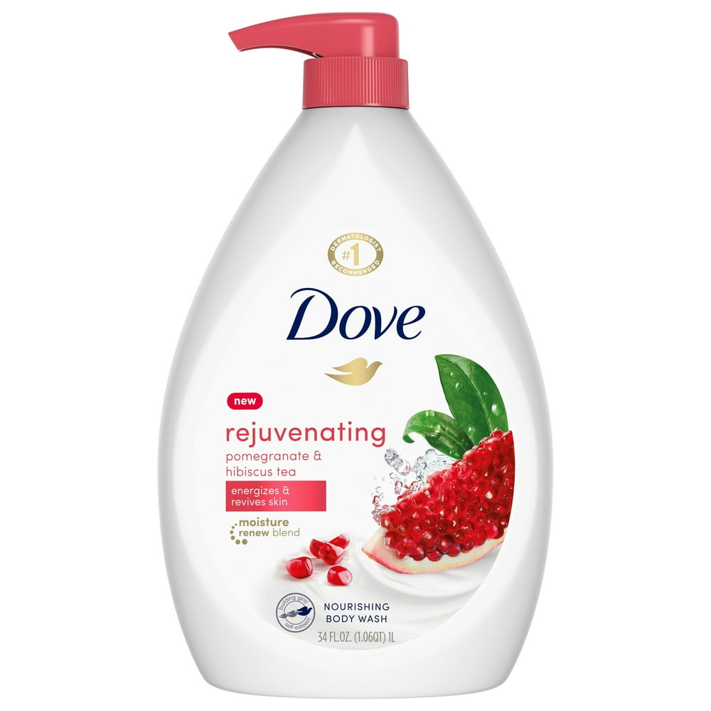 Dove Rejuvenating Body Wash Pomegranate and Hibiscus Tea 34 fl. Oz