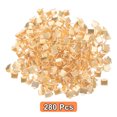 thumbnail image 3 of Unique Bargains 280Pcs Ribbon Crimp Clamp Ends, 6mm Bookmark Pinch Crimp Ends, Fasteners Clasp Crimp Ends, Light Golden, 3 of 6
