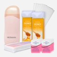 thumbnail image 1 of Kit de cera roll-on NEOMANN miel con 2 cartuchos y 100 bandas, 1 of 7