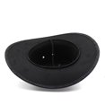 thumbnail image 7 of XIAOCHA Men's Turquoise Inlay Band Cowboy Hat Solid Farm Outdoor Wide Brim Western Hat,Black, 7 of 7