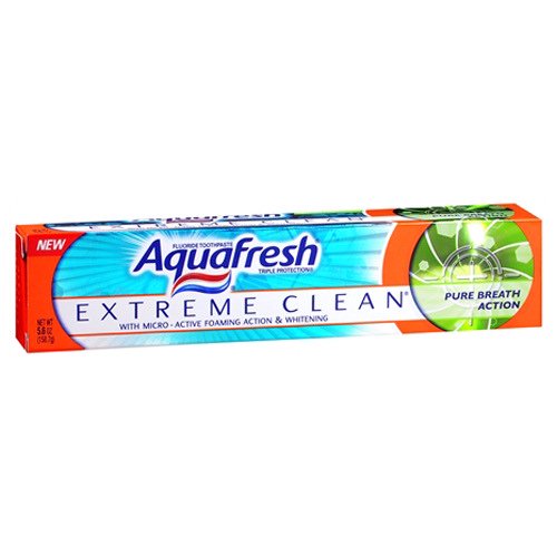 Aquafresh Extreme Clean Pure Breath Action Fluoride Toothpaste, 5.6 Oz