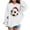 White, variant on Lorytime Christmas Girls Sweatshirts for Kids Girls Boys Santa Hat Hoodies Long Sleeve Tops Drop Shoulder Pullover