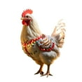 thumbnail image 4 of asddcavvf Christmas Animal Outdoor Garden Chicken Ground Plug Decoration Outdoor Christmas Animal Ground Plug 2D Small Garden Flags for outside with Sign Language Garden Label Outdoor Metal Cards for, 4 of 4
