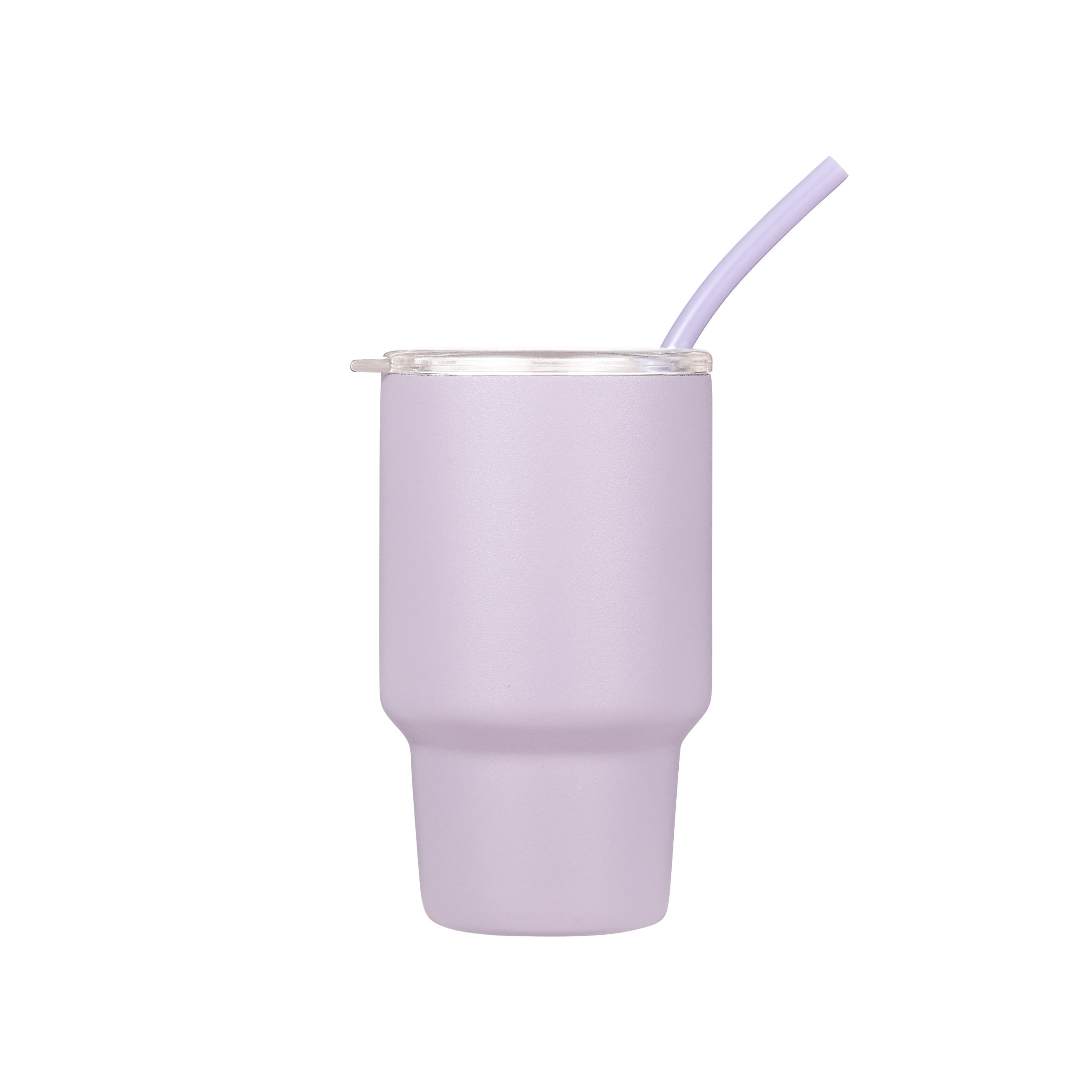 Mainstays 4oz Stainless Steel Double - Walled Insulated Tumbler with Straw, Purple