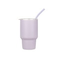 thumbnail image 3 of Mainstays 4oz Stainless Steel Double - Walled Insulated Tumbler with Straw, Purple, 3 of 5