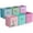 Pastel Multi-Color 2, variant on Sorbus Collapsible Fabric Cube Storage Bins (10.5" x 10.5"), 6 Pack, Multicolor