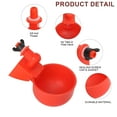 thumbnail image 4 of Gustave 12 Pack Chicken Water Cups 3/8" Thread Automatic Poultry Waterer Feeder Watering Cup Kit Drinking Bowls for Chicken Ducks Goose Turkey, 4 of 9