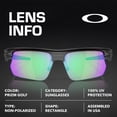 thumbnail image 4 of Oakley OO9400 Bisphaera Rectangle Shaped Non-Polarized Sunglasses for Men & Women - Includes Official Eyewear Kit - Matte Black Frame with Prizm Golf Lens, 4 of 6