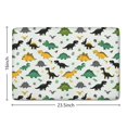 thumbnail image 5 of Multi Colored Dinosaur Assortment Flannel Non Slip Door Rugs,Washable Door Mats Indoor,Decorative Door Mats,Dirt-Resistant and Absorbent Doormat for Entrance,Bedroom,Kitchen,Bathroom,23.5"x16", 5 of 5