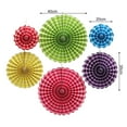 thumbnail image 4 of Sylvtty 6Pcs Paper Fan Wall Decoration Background Ceiling Hanging Ornaments for Fall Autumn Party Baby Shower Graduation Birthday Wedding, 4 of 7