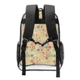 thumbnail image 2 of Rocae Retro Geometry for 16inch Clear Backpack Transparent School Backpack for Women Men, Capacity Clear Bag for College, Travel, 2 of 7