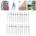 thumbnail image 4 of Marker Pens, Coloring Markers Boxed Design 24 Pcs Flexible Dual Tip Triangular Rod  for Adult for Children, 4 of 7