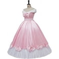thumbnail image 3 of Women's Pink Princess Dress Party Outfit Princess Dress Up Fancy Gown, 3 of 7