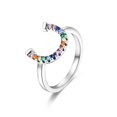 thumbnail image 1 of Gran oferta, anillo de plata 925 apilable con corazón infinito y flor de Margarita para mujer, anillos originales de plata 925, regalo de joyería de marca Tan Jianjun unisex, 1 of 2