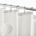 thumbnail image 2 of mDesign Cotton Waffle Knit Shower Curtain for Bathroom, 72" x 72" - Stone White, 2 of 8