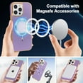 thumbnail image 5 of ELEHOLD Case for iPhone 16 Pro, Glossy Magnetic Phone Case, Shockproof Slim Cover,Darkpurple, 5 of 7
