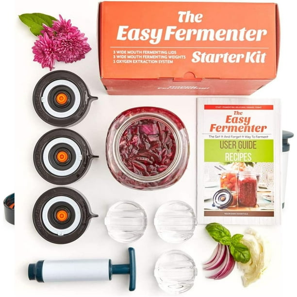 Nourished Essentials Fermentation Kit Pickling Starter Set 3 Air