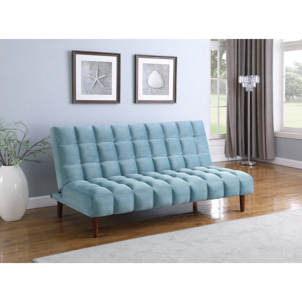 Cullen Biscuit Tufted Upholstered Sofa Bed Teal