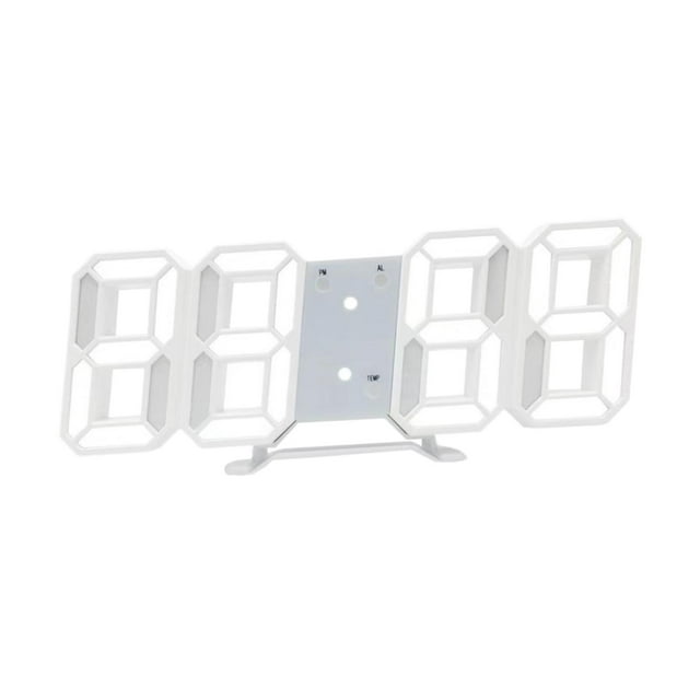 Reloj despertador digital LED 3D Macarena con fecha y temperatura Verde Luz Blanca