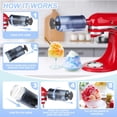 thumbnail image 4 of Accesorio para máquina de afeitar de hielo para batidora de pie KitchenAid - Máquina eficiente para hacer hielo raspado, máquinas para hacer hielo raspado de alta producción, máquina para hacer helado, 4 of 5