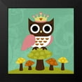 thumbnail image 2 of Lee, Nancy 12x12 Black Modern Framed Museum Art Print Titled - Princess Owl, 2 of 5