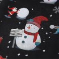 thumbnail image 4 of Mens Elk Print Christmas Shirts Single Breasted Travel Blouse Snowman Printed Tunic Shirt, 4 of 5