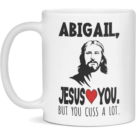 

Funny Christian Mug For Abigail Christmas Mug for Abigail Name Mug 11-Ounce White