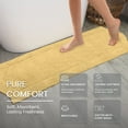 thumbnail image 6 of HOME WEAVERS Waterford Collection Cotton Bath Runner Rug, 22" x 60", Yellow, 6 of 7