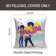 thumbnail image 2 of LALILO Throw Pillow Covers Happy Girl Friends Friendship African Cushion Cover 18" x 18", 2 Pack, 2 of 6