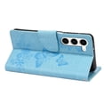 thumbnail image 5 of TECH CIRCLE for Samsung Galaxy S23 5G Wallet Case,Butterfly Flower Embossed PU Leather Magnetic Flip Kickstand Shockproof Cover with Card Slots & Wrist Strap for Samsung S23 5G, Blue, 5 of 7