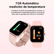 thumbnail image 3 of Reloj Smart Watch Mujer Con Temperatura Pulsera Doble Rosa Belug  Reloj Smart Watch, 3 of 4