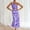 Purple, variant on Hvot&aat Women's One Shoulder Bodycon Dress Temperament Fishtail Print Dress Party Cocktail Long Dress