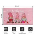thumbnail image 5 of Non Slip Doormat 30x17 Inch Absorbing Door Mats Valentine's Day Gnome Layered Door Mats for Entryway Porch Entryway Bathroom, 5 of 7