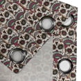 thumbnail image 4 of Ambesonne Paris Grommet Curtain, Bikes Eiffel Tower and Hearts, 50" x 96", Pale Blue Brown Pink, 4 of 6