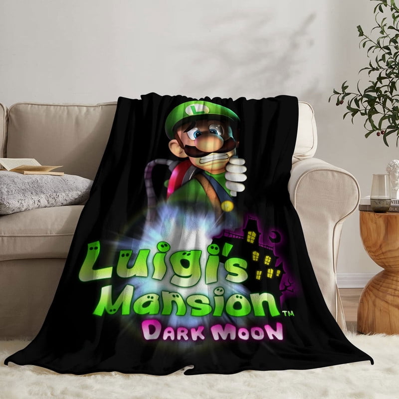 luigis mansion Throw Blanket Gifts for Fans Lover Girls Boys Women Present Hoodie Him Bed 30"x40"