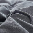 thumbnail image 3 of MarCielo Cotton Duvet Cover Set 3 Piece 100% Washed Cotton Duvet Cover 1 Duvet Cover + 2 Pillowcases Solid (Dark Grey, King), 3 of 6