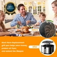 thumbnail image 6 of Air Fryer Accessories for Gourmia GAF798 GAF716 7QT Air Fryer, 8.97''*8.97'' Air Fryer Replacement Parts Rack Tray Grill Pan Grill Crisper Plate, 6 of 7