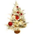 thumbnail image 1 of Abbracc Christmas Tree with LED Lights Christmas Decoration Mini Desktop Decoration Tree Garnet, 1 of 7