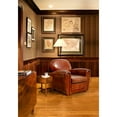 thumbnail image 4 of Pasargad Home CHAIR-2038 Pasargad Home Paris Club Genuine Leather Arm Chair, Brown, 4 of 4