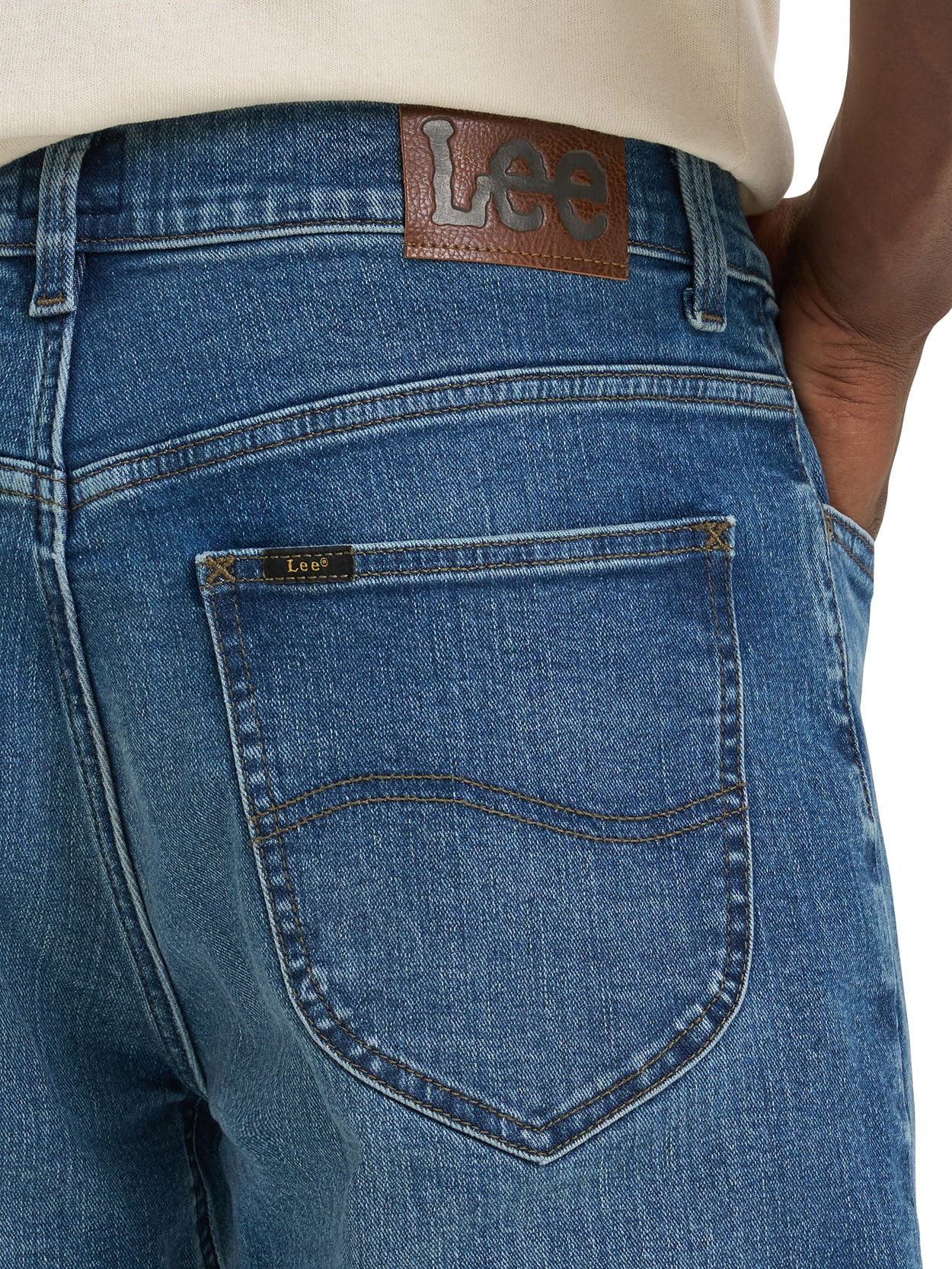 Lee® Men's Five Pocket Relaxed Taper Denim Jeans